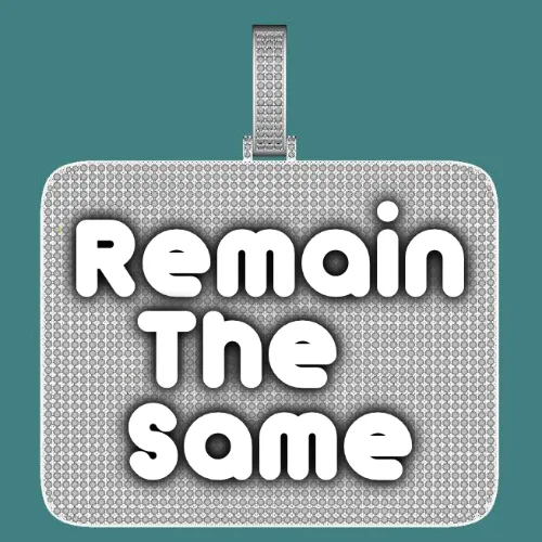 CUSTOM LETTER NECKLACE 3D BIG SQUARE sold by The GUU Shop