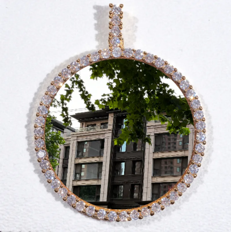 LARGE 3D CIRCLE CUSTOM PICTURE PENDANT sold by The GUU Shop