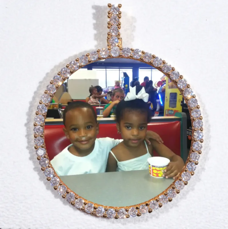 LARGE 3D CIRCLE CUSTOM PICTURE PENDANT sold by The GUU Shop