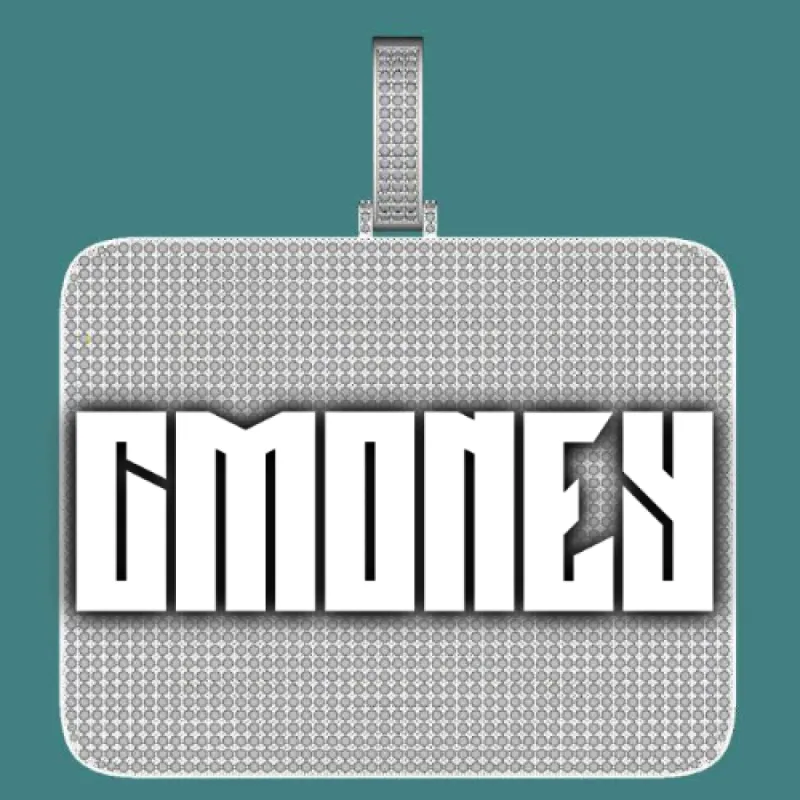 CUSTOM LETTER NECKLACE 3D BIG SQUARE sold by The GUU Shop