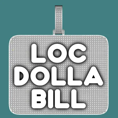 CUSTOM LETTER NECKLACE 3D BIG SQUARE sold by The GUU Shop