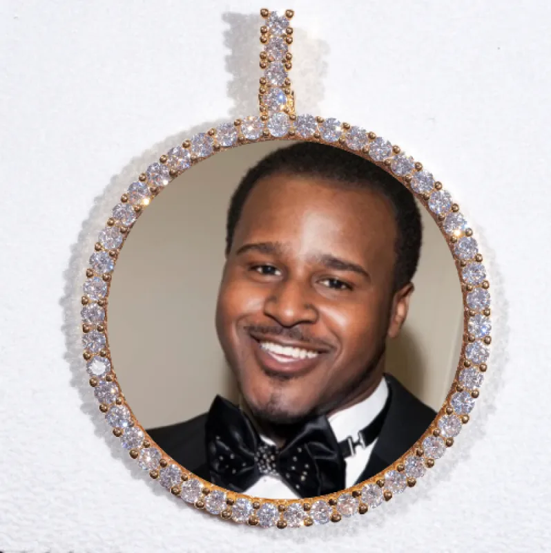 LARGE 3D CIRCLE CUSTOM PICTURE PENDANT sold by The GUU Shop