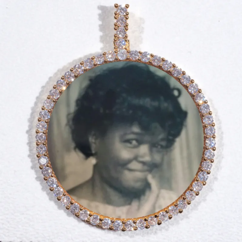 LARGE 3D CIRCLE CUSTOM PICTURE PENDANT sold by The GUU Shop