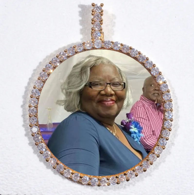 LARGE 3D CIRCLE CUSTOM PICTURE PENDANT sold by The GUU Shop