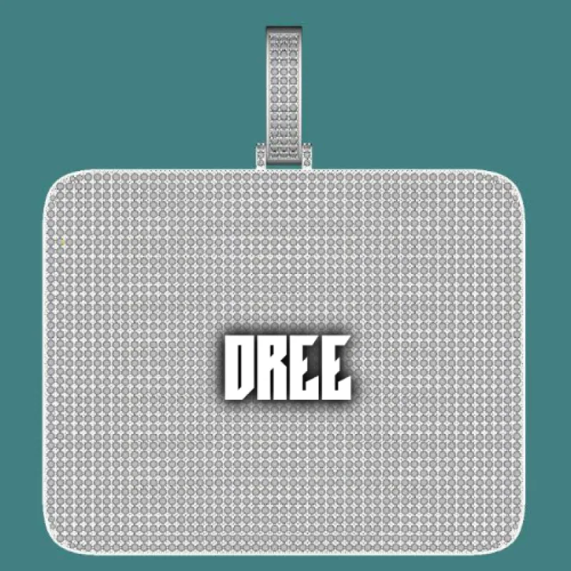 CUSTOM LETTER NECKLACE 3D BIG SQUARE sold by The GUU Shop