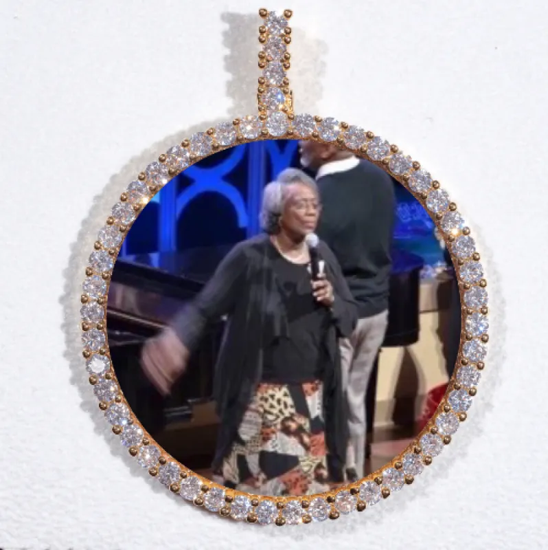 LARGE 3D CIRCLE CUSTOM PICTURE PENDANT sold by The GUU Shop