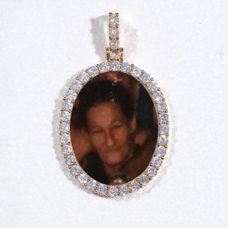 3D Oval Custom Picture Pendant sold by The GUU Shop