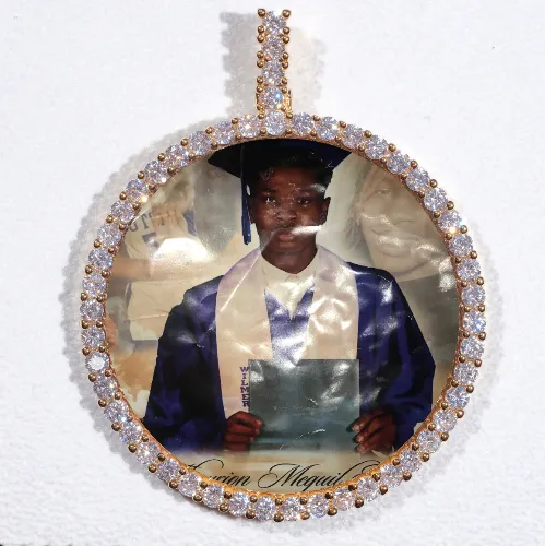 LARGE 3D CIRCLE CUSTOM PICTURE PENDANT sold by The GUU Shop