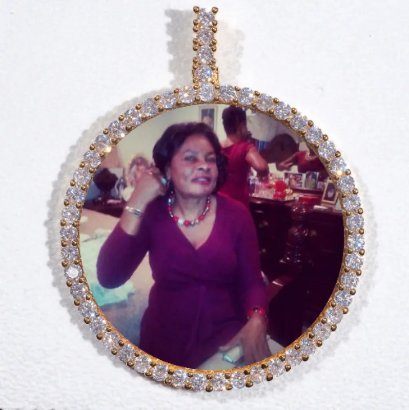 LARGE 3D CIRCLE CUSTOM PICTURE PENDANT sold by The GUU Shop