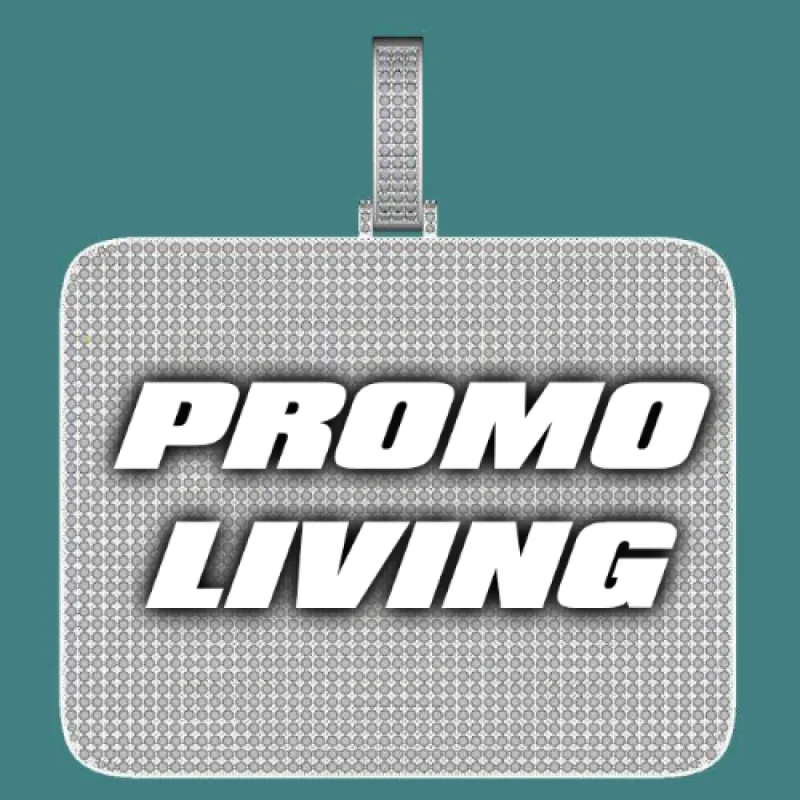 CUSTOM LETTER NECKLACE 3D BIG SQUARE sold by The GUU Shop