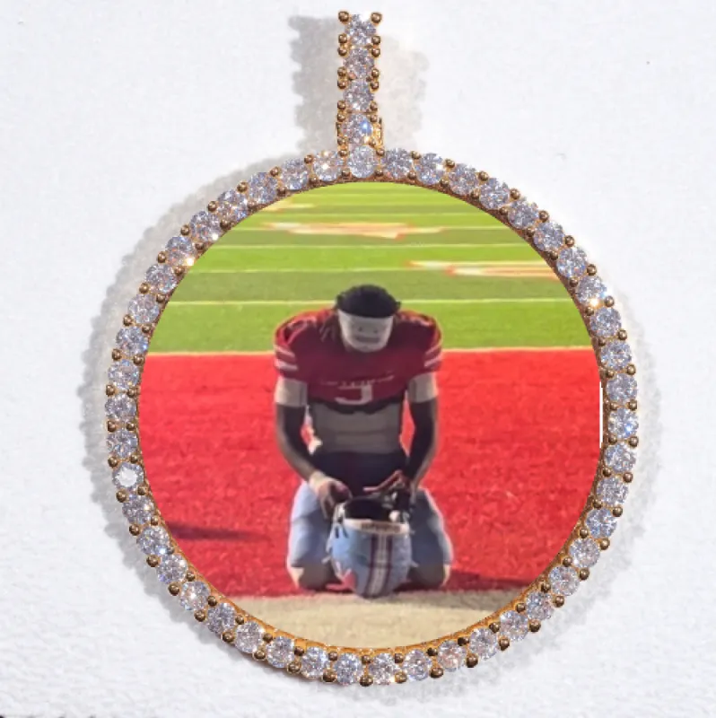 LARGE 3D CIRCLE CUSTOM PICTURE PENDANT made by The GUU Shop