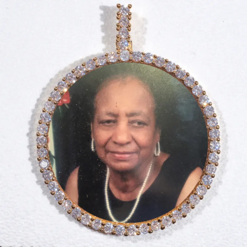 LARGE 3D CIRCLE CUSTOM PICTURE PENDANT sold by The GUU Shop