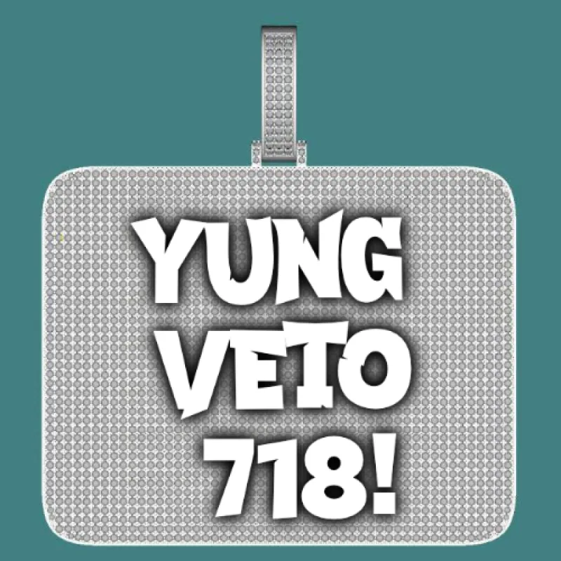 CUSTOM LETTER NECKLACE 3D BIG SQUARE sold by The GUU Shop