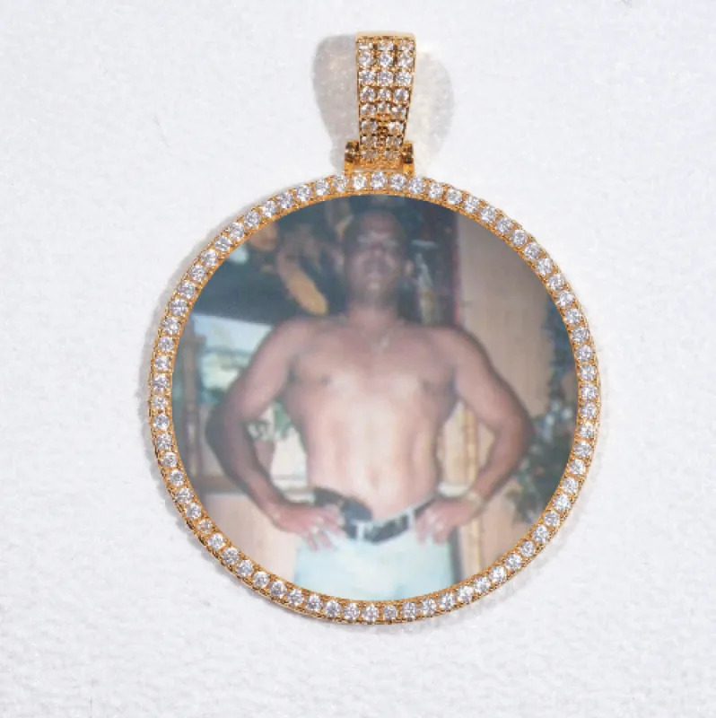 MEDIUM 3D CIRCLE CUSTOM PICTURE PENDANT sold by The GUU Shop