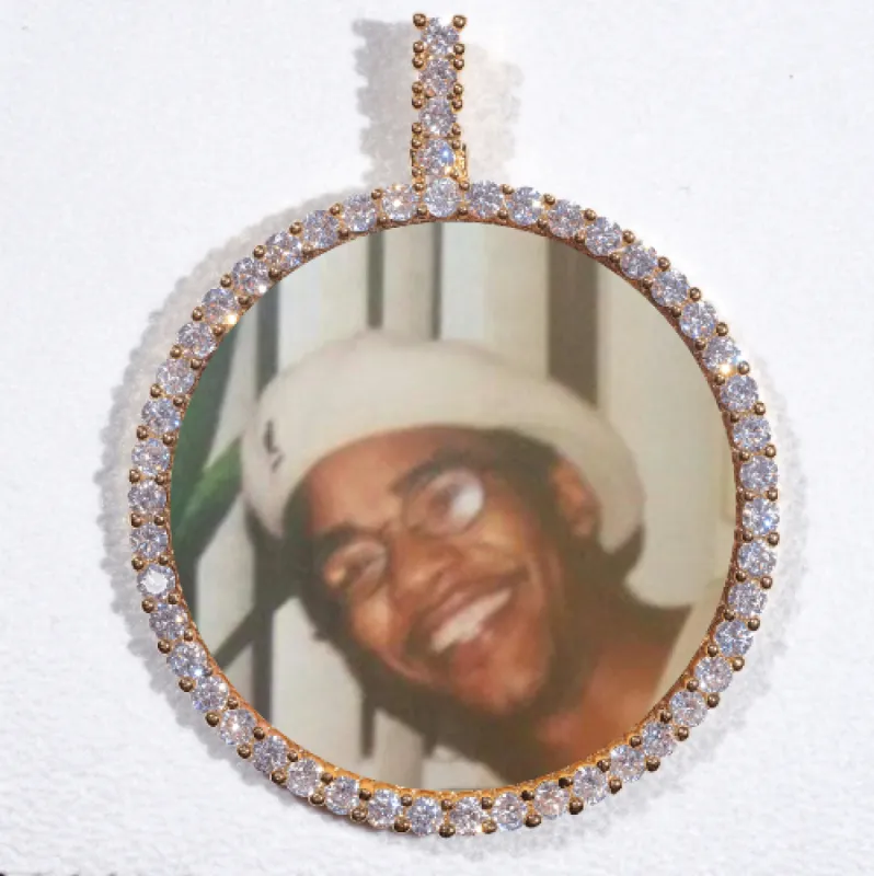 LARGE 3D CIRCLE CUSTOM PICTURE PENDANT sold by The GUU Shop