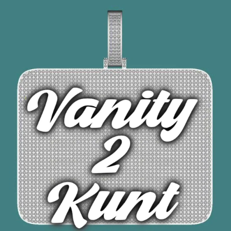 CUSTOM LETTER NECKLACE 3D BIG SQUARE sold by The GUU Shop