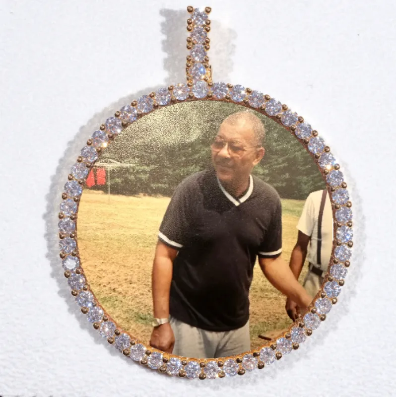 LARGE 3D CIRCLE CUSTOM PICTURE PENDANT sold by The GUU Shop