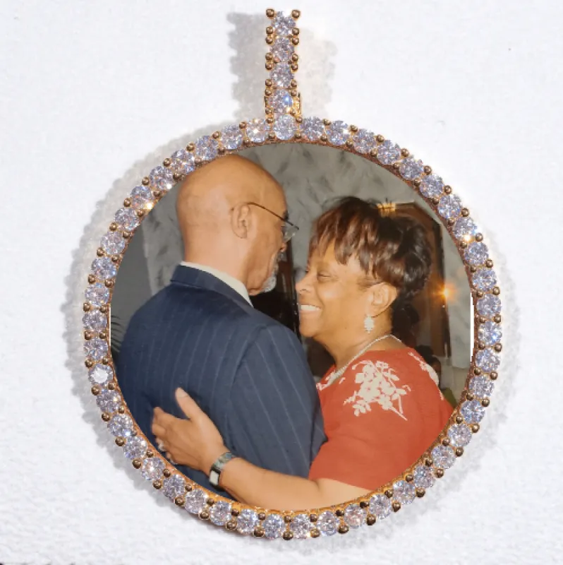 LARGE 3D CIRCLE CUSTOM PICTURE PENDANT sold by The GUU Shop