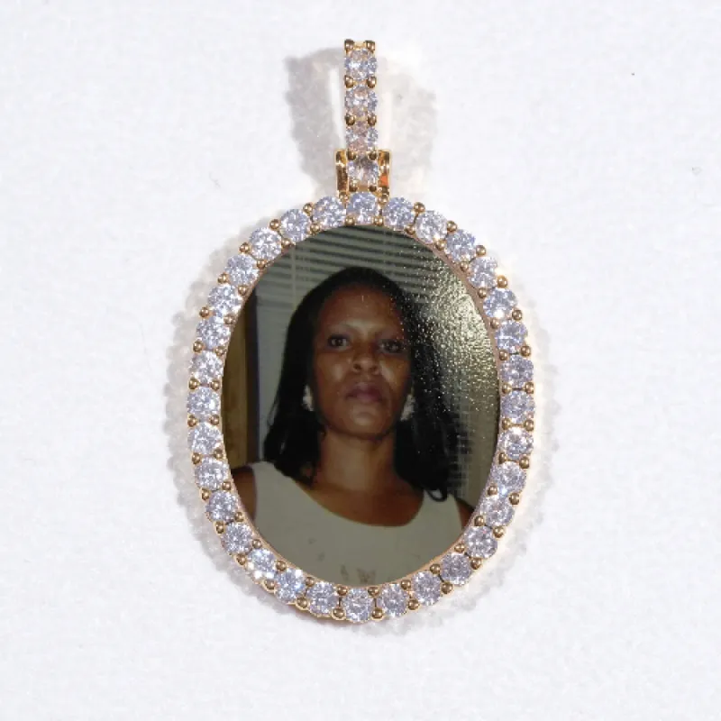 3D Oval Custom Picture Pendant sold by The GUU Shop
