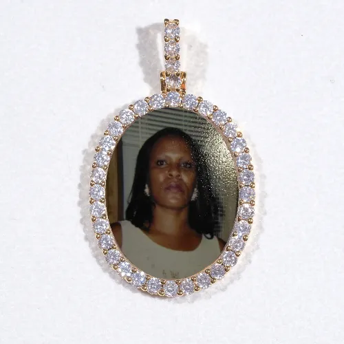 3D Oval Custom Picture Pendant sold by The GUU Shop