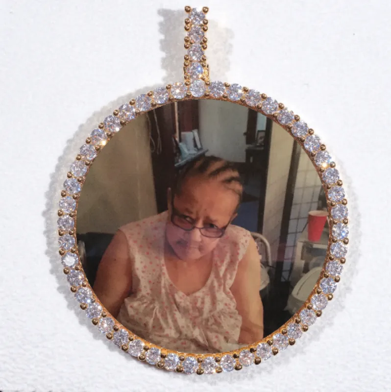 LARGE 3D CIRCLE CUSTOM PICTURE PENDANT sold by The GUU Shop