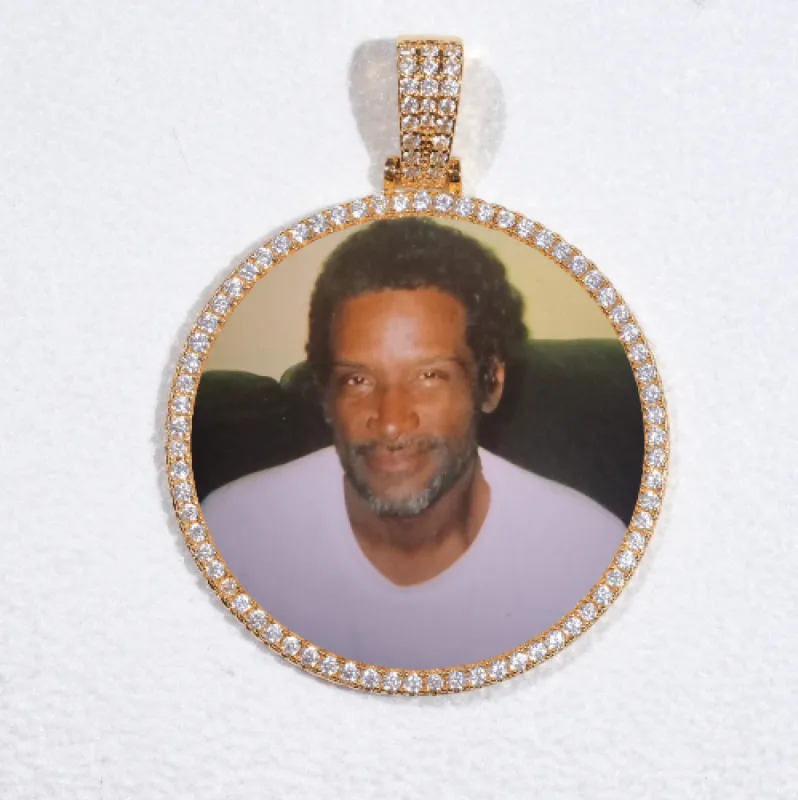 MEDIUM 3D CIRCLE CUSTOM PICTURE PENDANT sold by The GUU Shop