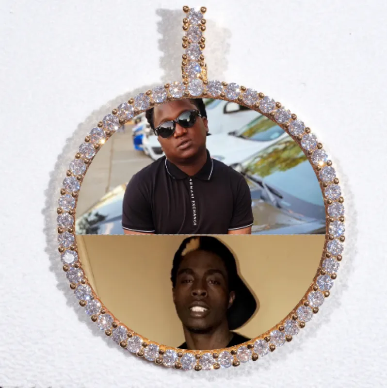 LARGE 3D CIRCLE CUSTOM PICTURE PENDANT sold by The GUU Shop