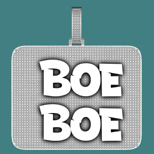 CUSTOM LETTER NECKLACE 3D BIG SQUARE sold by The GUU Shop