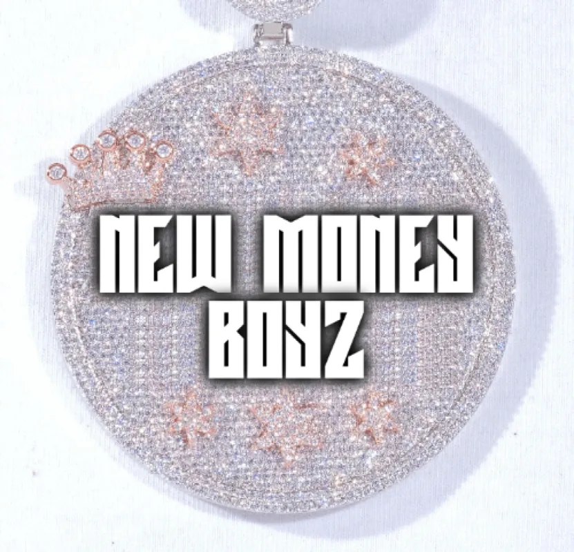 CUSTOM LETTER NECKLACE 3D BIG CROWN DISC sold by The GUU Shop