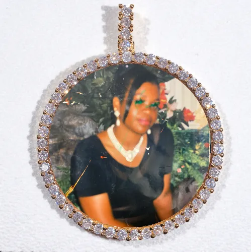 LARGE 3D CIRCLE CUSTOM PICTURE PENDANT sold by The GUU Shop