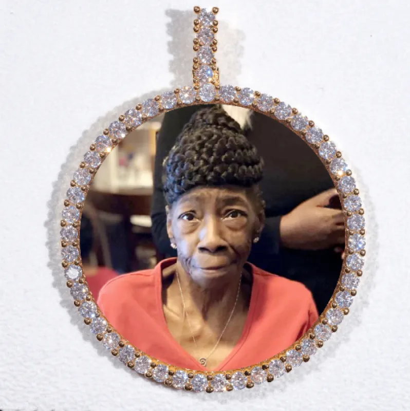 LARGE 3D CIRCLE CUSTOM PICTURE PENDANT sold by The GUU Shop