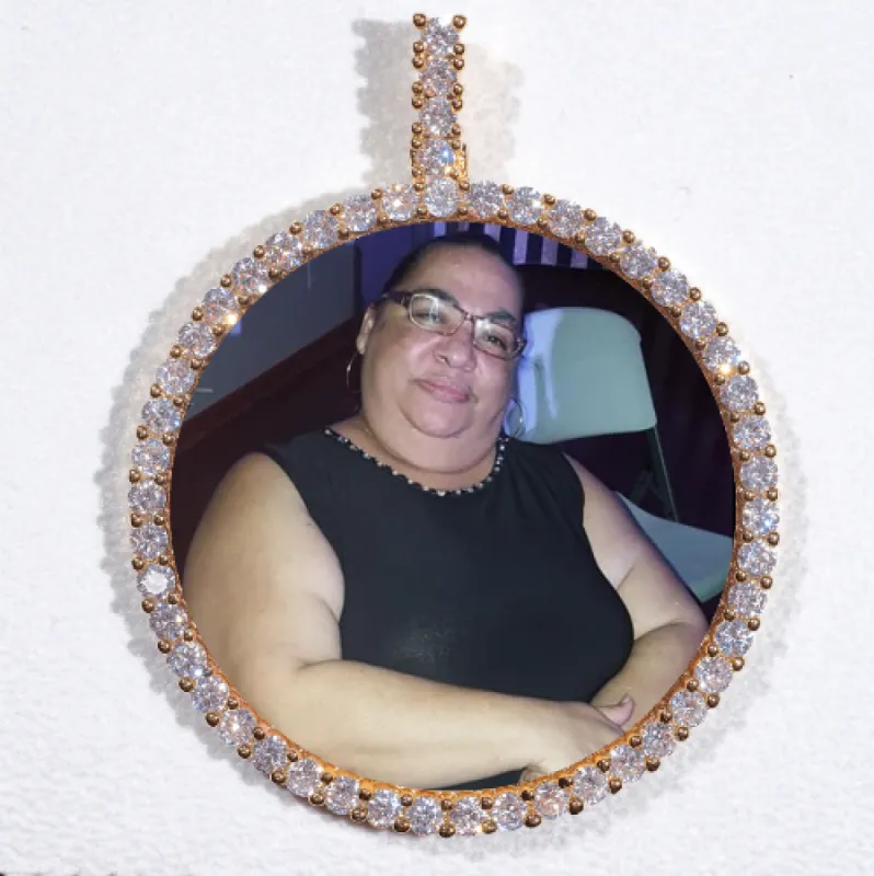 LARGE 3D CIRCLE CUSTOM PICTURE PENDANT sold by The GUU Shop