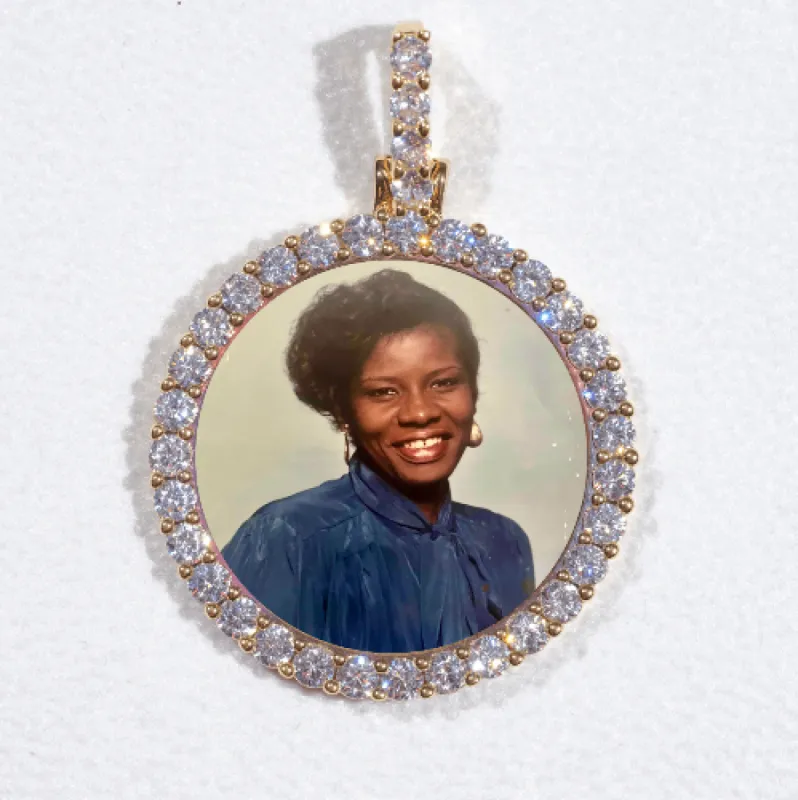 3D CIRCLE CUSTOM PICTURE PENDANT SMALL SIZE sold by The GUU Shop