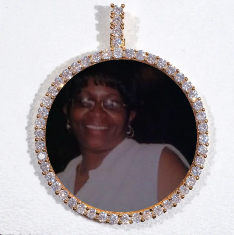 LARGE 3D CIRCLE CUSTOM PICTURE PENDANT sold by The GUU Shop