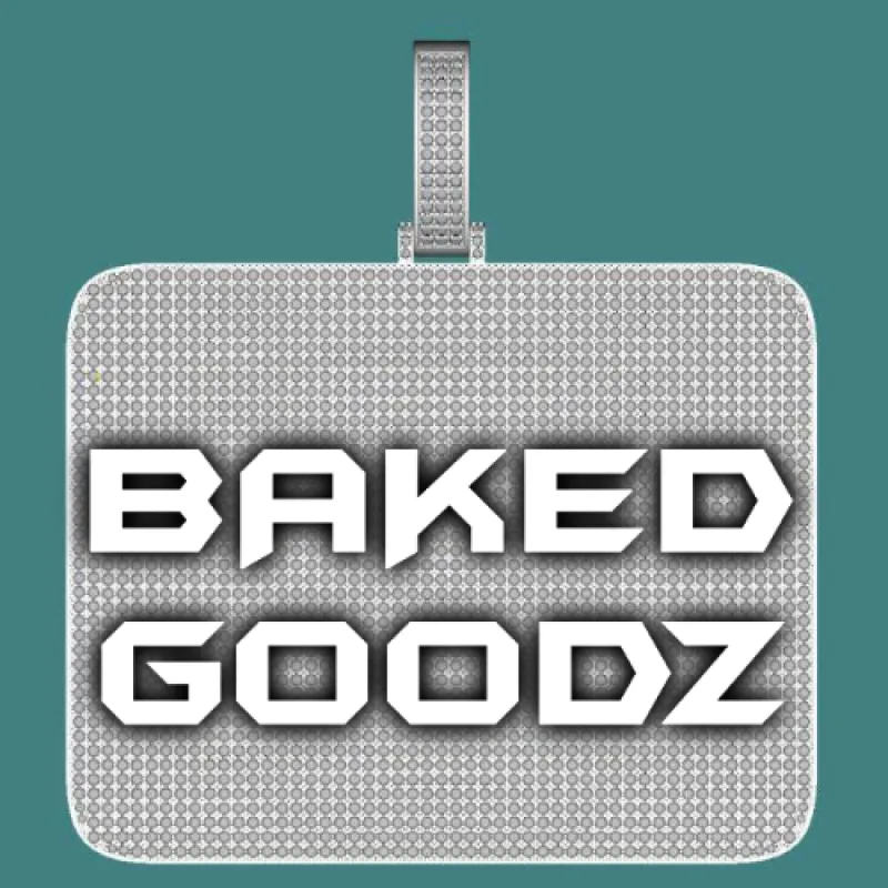 CUSTOM LETTER NECKLACE 3D BIG SQUARE sold by The GUU Shop