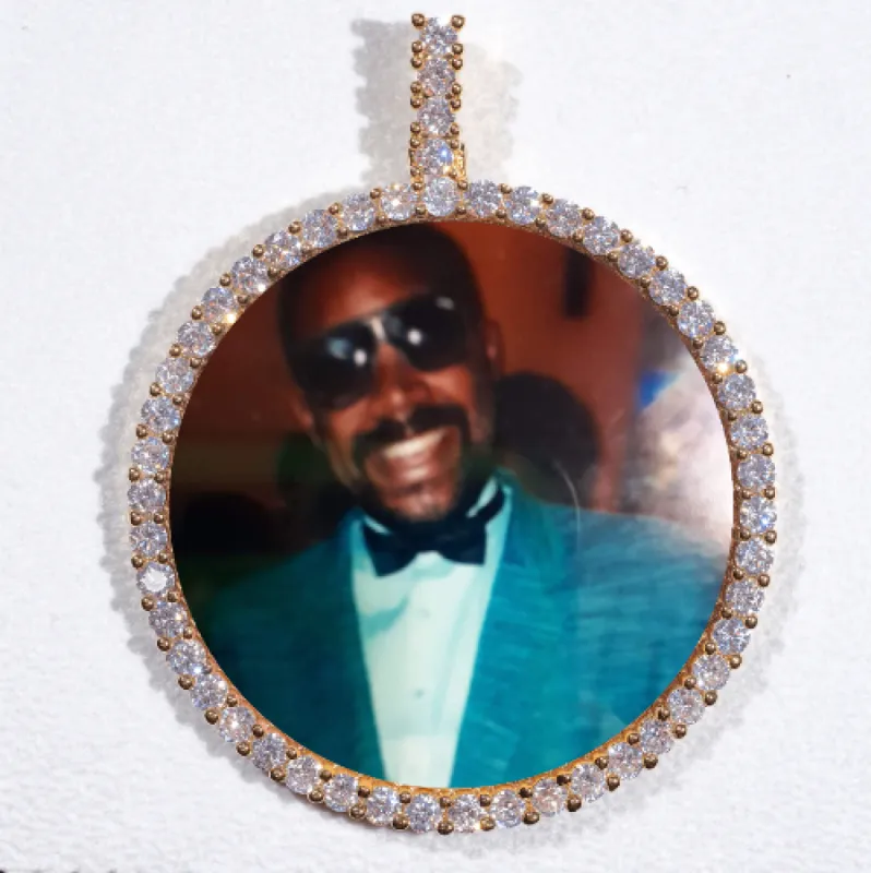 LARGE 3D CIRCLE CUSTOM PICTURE PENDANT sold by The GUU Shop