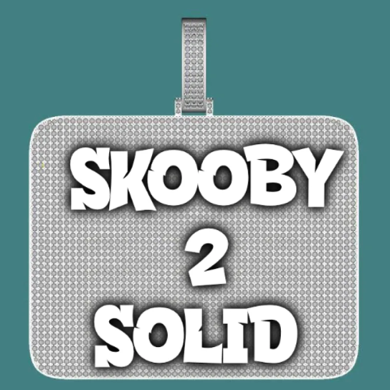 CUSTOM LETTER NECKLACE 3D BIG SQUARE sold by The GUU Shop