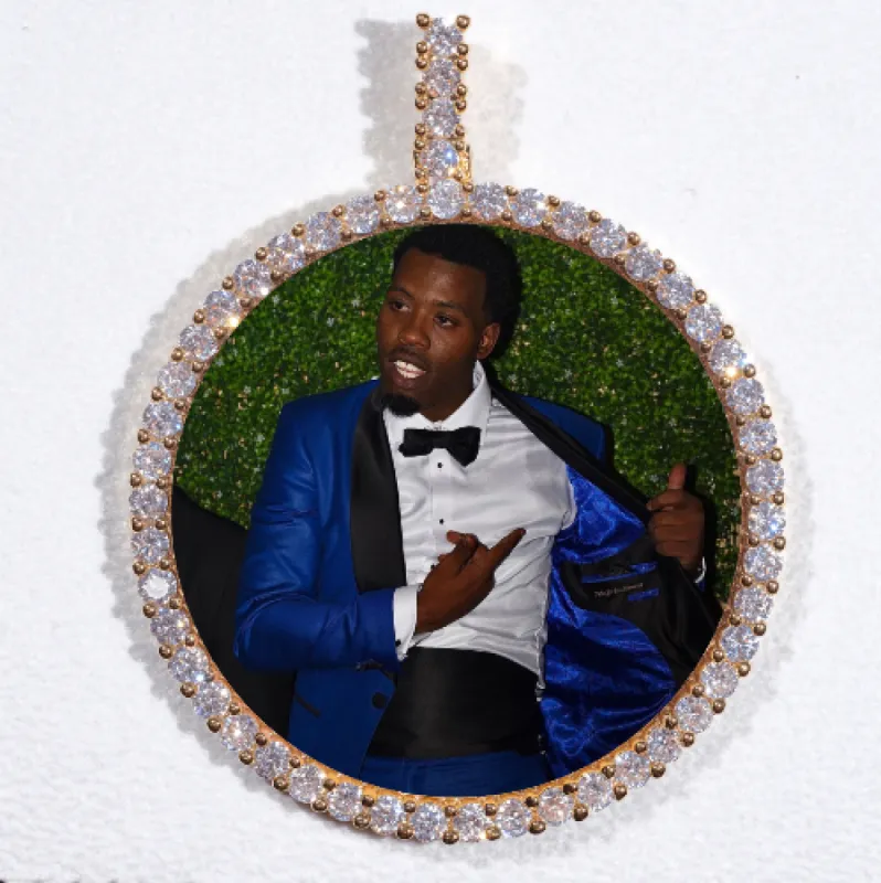 LARGE 3D CIRCLE CUSTOM PICTURE PENDANT sold by The GUU Shop