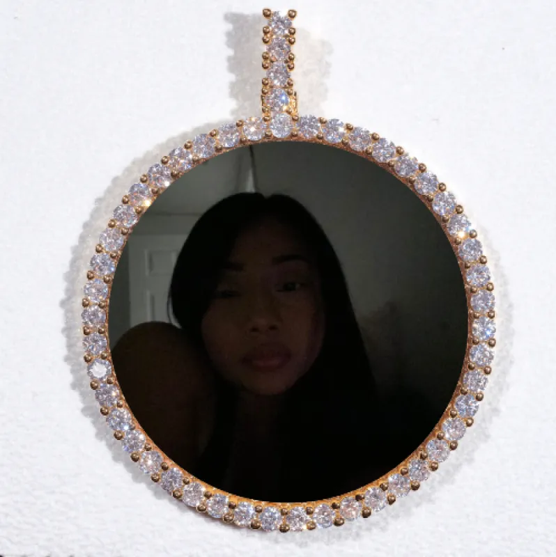 LARGE 3D CIRCLE CUSTOM PICTURE PENDANT sold by The GUU Shop