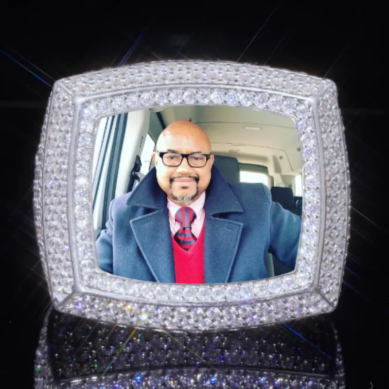 3D CUSTOM PICTURE ICED RING sold by The GUU Shop