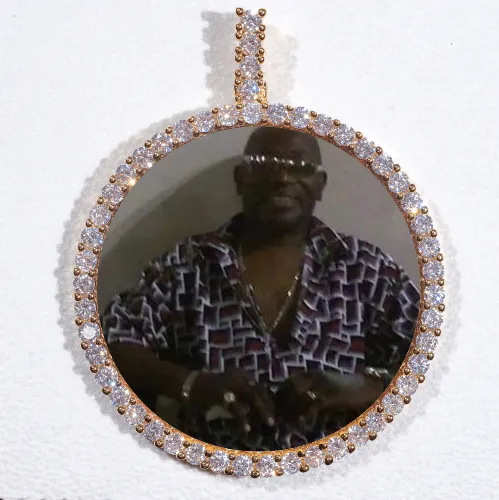 LARGE 3D CIRCLE CUSTOM PICTURE PENDANT sold by The GUU Shop