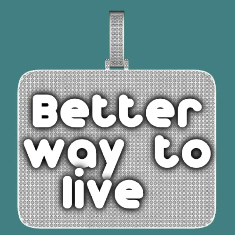 CUSTOM LETTER NECKLACE 3D BIG SQUARE sold by The GUU Shop