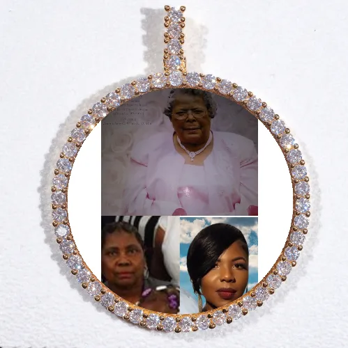 LARGE 3D CIRCLE CUSTOM PICTURE PENDANT sold by The GUU Shop