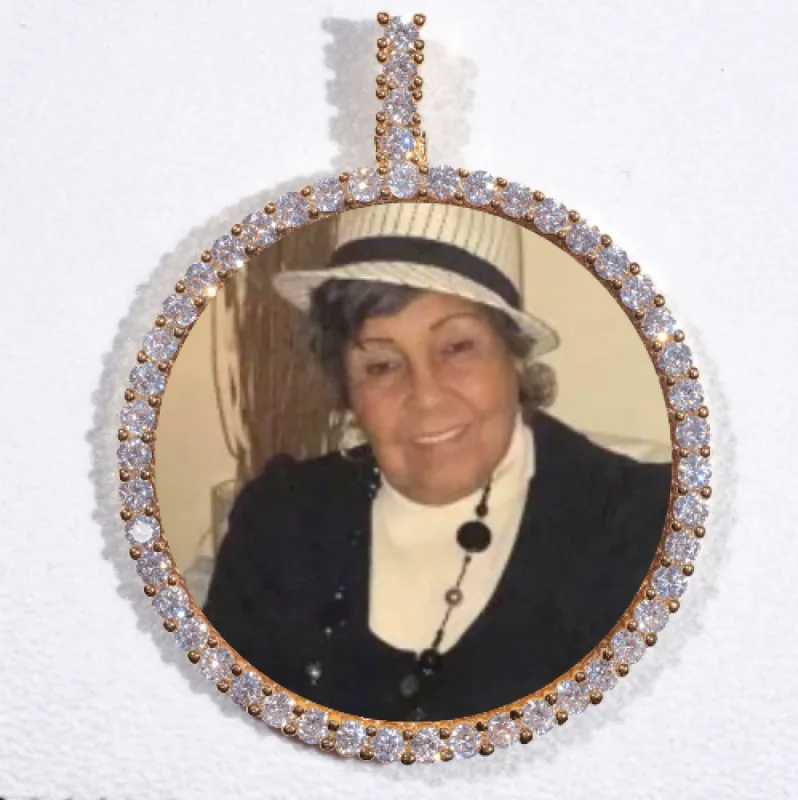 LARGE 3D CIRCLE CUSTOM PICTURE PENDANT sold by The GUU Shop