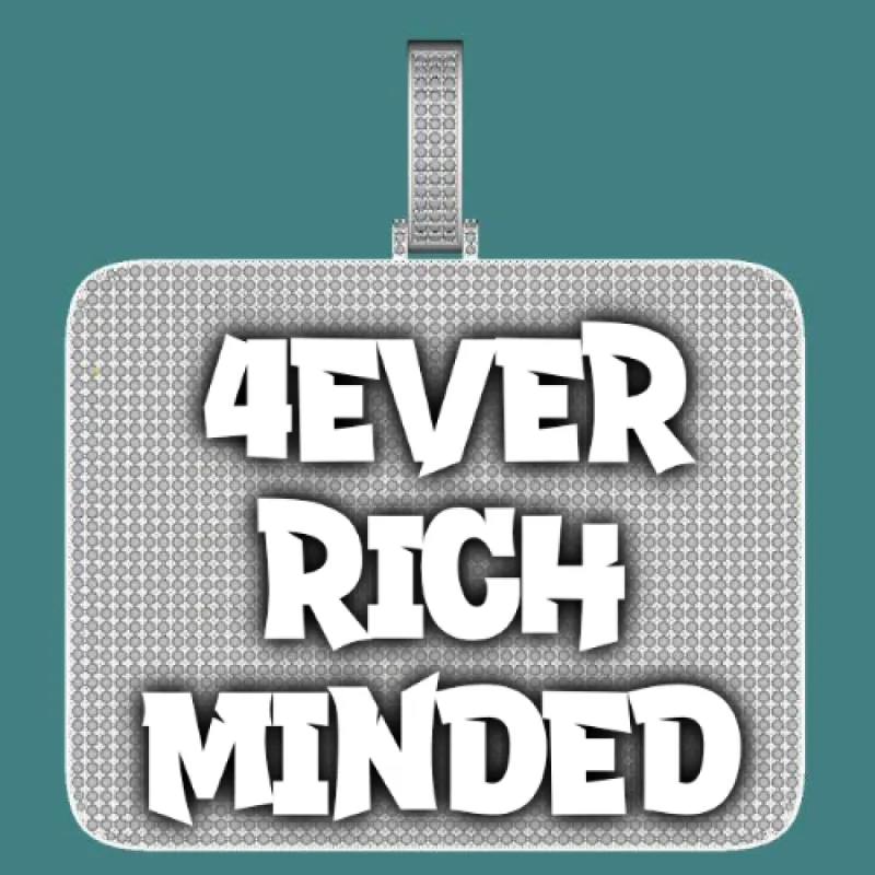 CUSTOM LETTER NECKLACE 3D BIG SQUARE sold by The GUU Shop