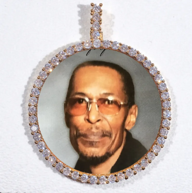 LARGE 3D CIRCLE CUSTOM PICTURE PENDANT sold by The GUU Shop