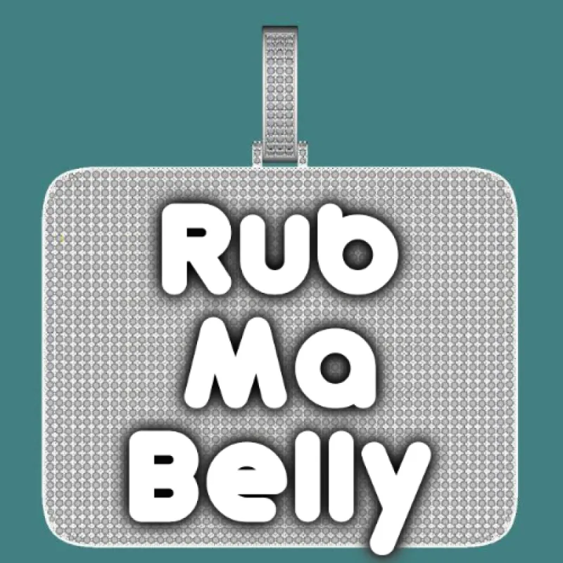 CUSTOM LETTER NECKLACE 3D BIG SQUARE sold by The GUU Shop