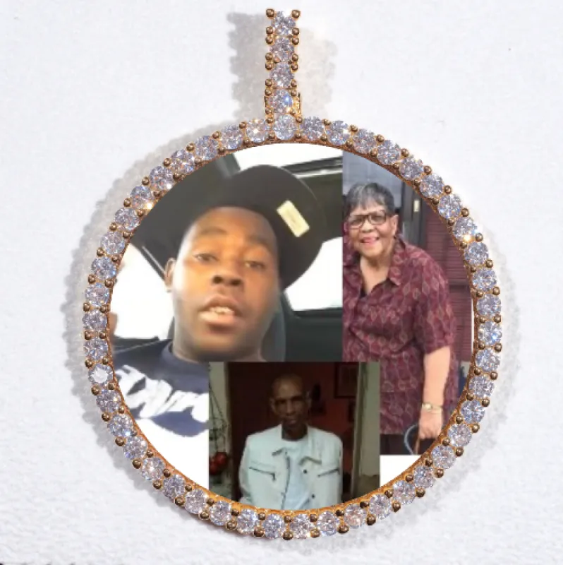 LARGE 3D CIRCLE CUSTOM PICTURE PENDANT sold by The GUU Shop