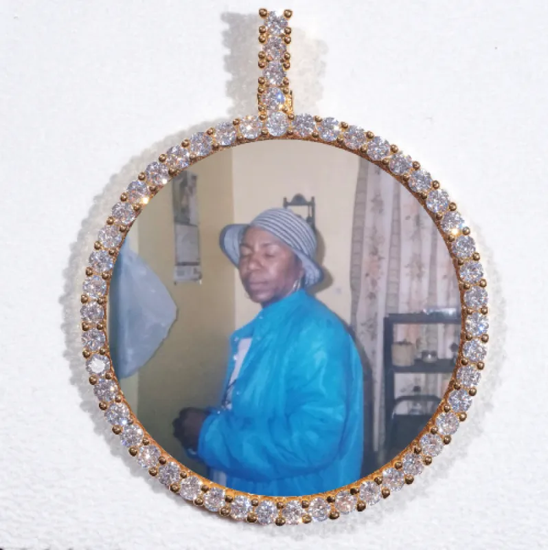 LARGE 3D CIRCLE CUSTOM PICTURE PENDANT sold by The GUU Shop