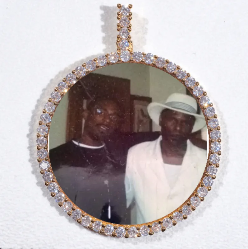 LARGE 3D CIRCLE CUSTOM PICTURE PENDANT sold by The GUU Shop